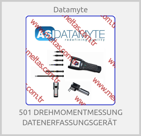 Datamyte - 501 DREHMOMENTMESSUNG DATENERFASSUNGSGERÄT 