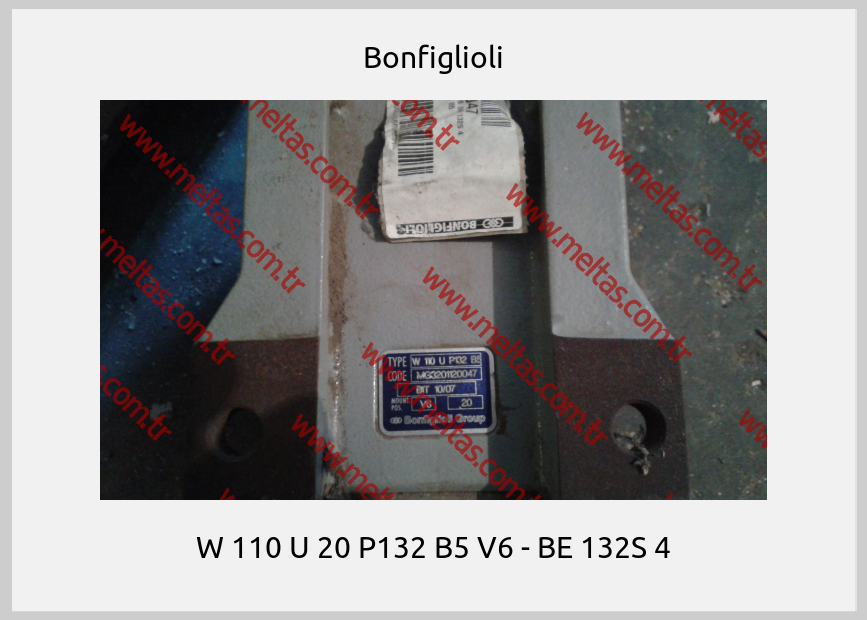 Bonfiglioli - W 110 U 20 P132 B5 V6 - BE 132S 4