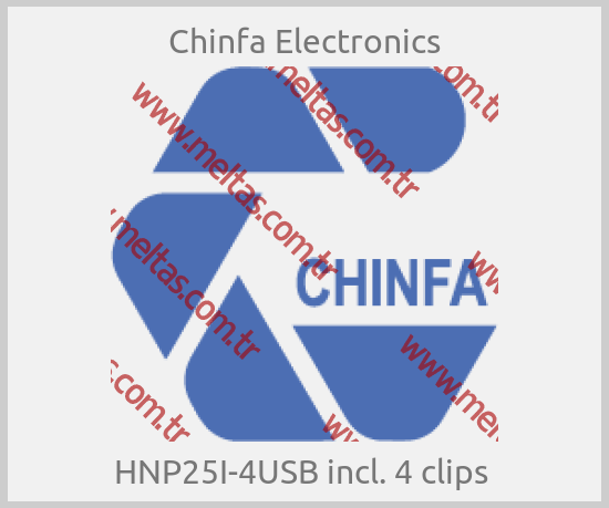 Chinfa Electronics-HNP25I-4USB incl. 4 clips 