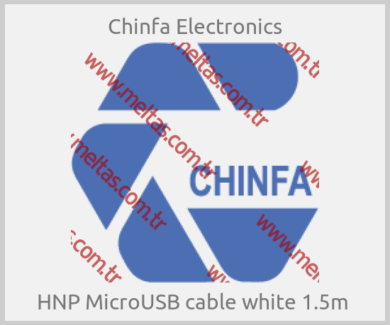 Chinfa Electronics - HNP MicroUSB cable white 1.5m 