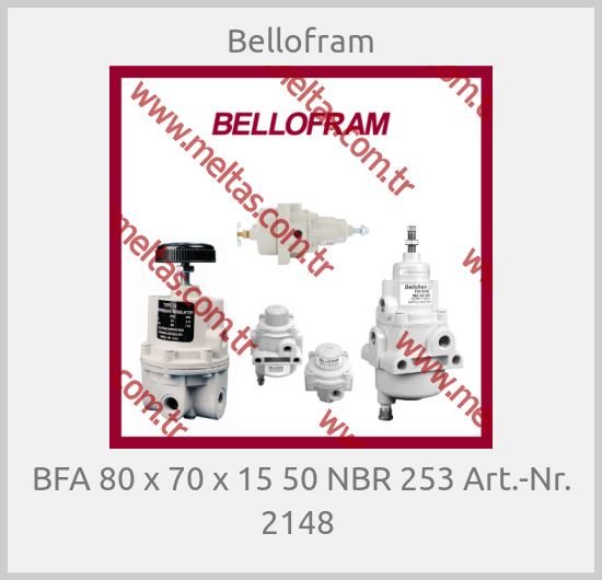 Bellofram-BFA 80 x 70 x 15 50 NBR 253 Art.-Nr. 2148 