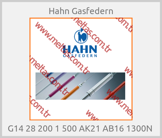 Hahn Gasfedern - G14 28 200 1 500 AK21 AB16 1300N 
