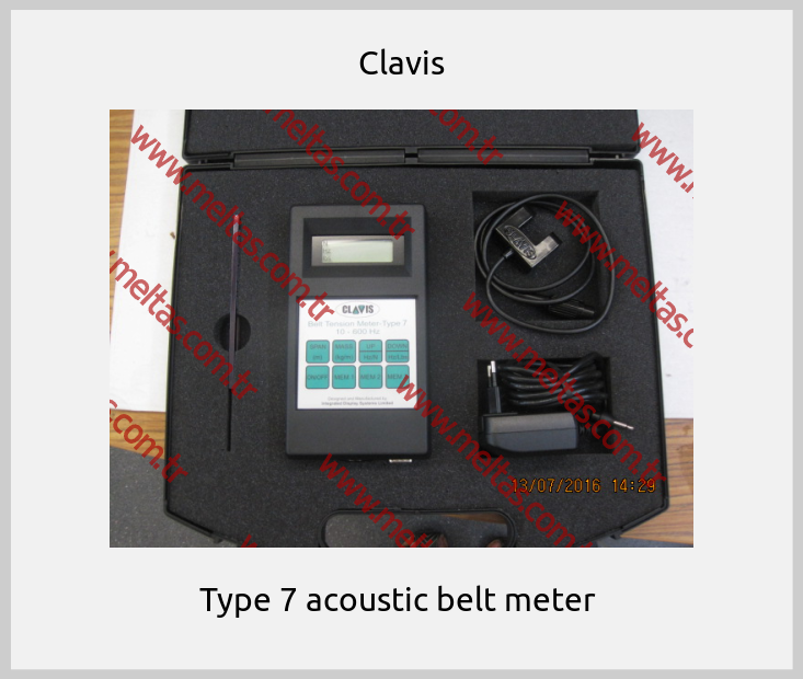 Clavis-Type 7 acoustic belt meter 