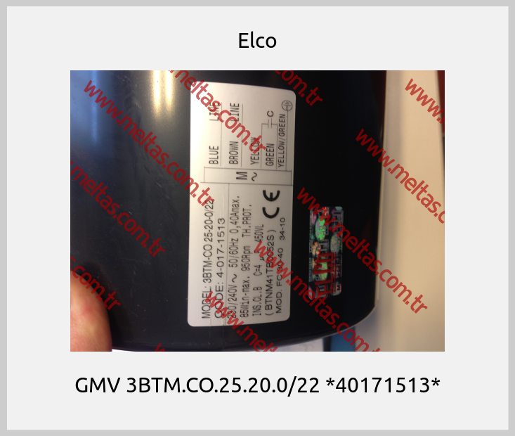 Elco - GMV 3BTM.CO.25.20.0/22 *40171513*