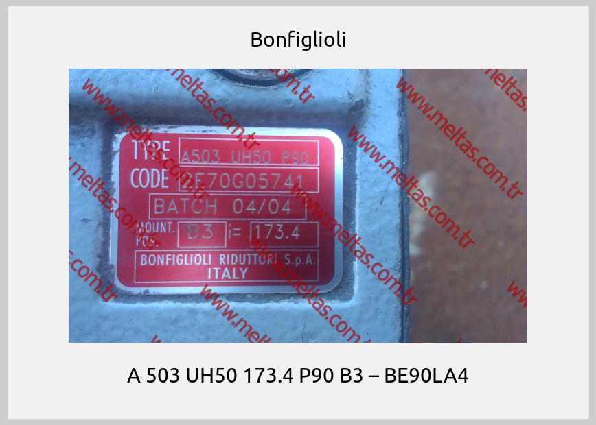 Bonfiglioli - A 503 UH50 173.4 P90 B3 – BE90LA4
