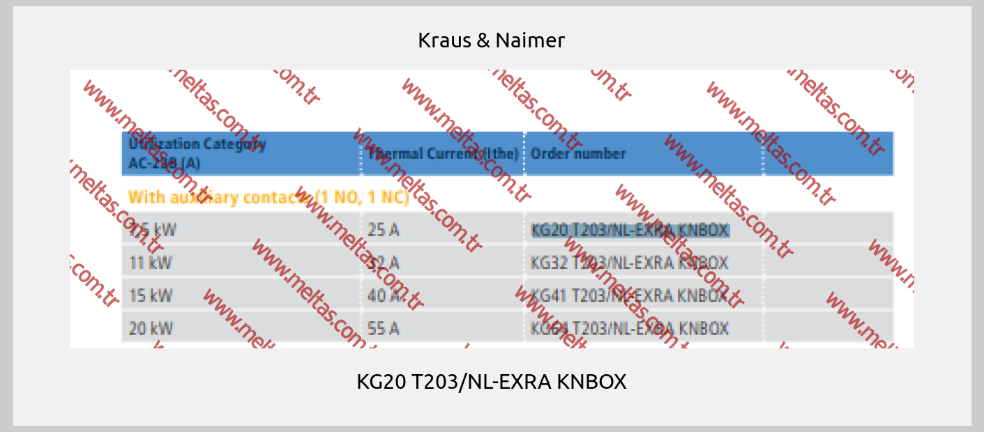 Kraus & Naimer - KG20 T203/NL-EXRA KNBOX
