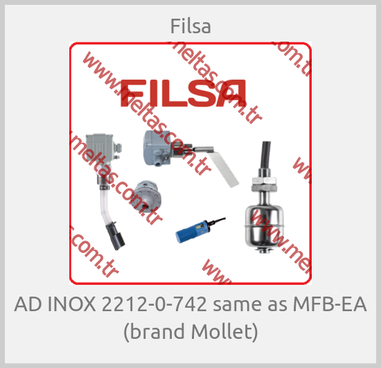Filsa - AD INOX 2212-0-742 same as MFB-EA (brand Mollet)
