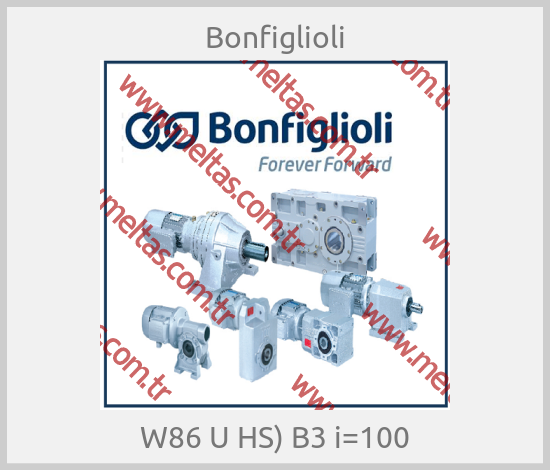 Bonfiglioli - W86 U HS) B3 i=100