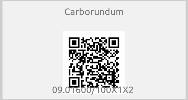 Carborundum - 09.01600/100X1X2 