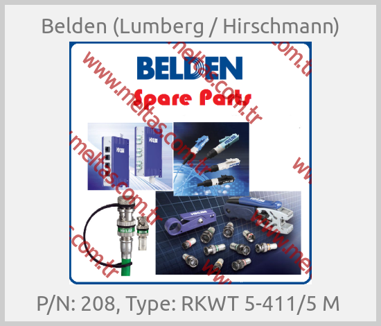 Belden (Lumberg / Hirschmann) - P/N: 208, Type: RKWT 5-411/5 M 