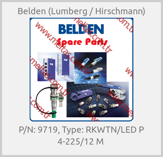 Belden (Lumberg / Hirschmann) - P/N: 9719, Type: RKWTN/LED P 4-225/12 M 