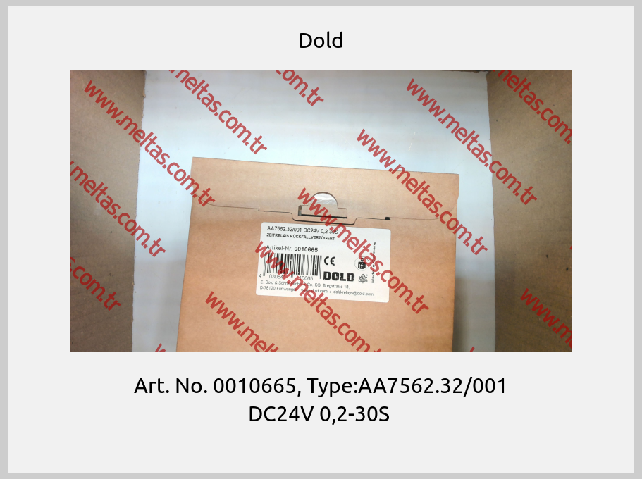 Dold - Art. No. 0010665, Type:AA7562.32/001 DC24V 0,2-30S 