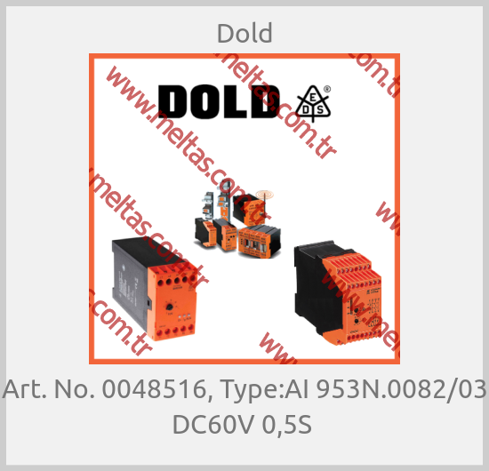 Dold - Art. No. 0048516, Type:AI 953N.0082/03 DC60V 0,5S 