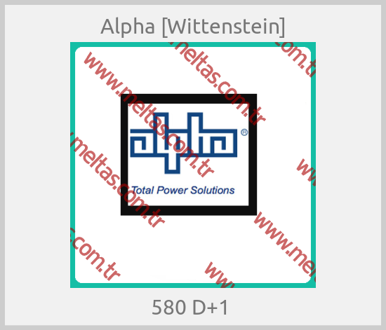 Alpha [Wittenstein] - 580 D+1 