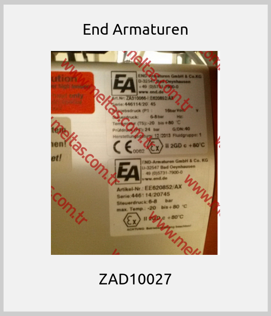 End Armaturen - ZAD10027