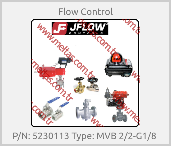 Flow Control-P/N: 5230113 Type: MVB 2/2-G1/8 