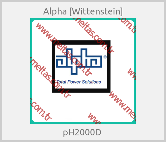 Alpha [Wittenstein] - pH2000D 