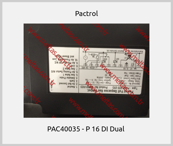 Pactrol - PAC40035 - P 16 DI Dual 