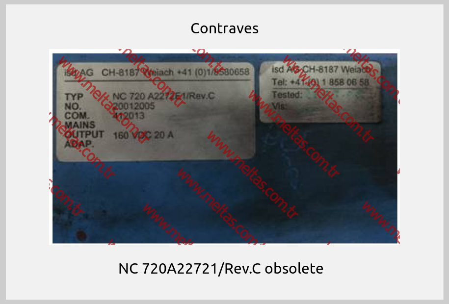 Contraves - NC 720A22721/Rev.C obsolete  
