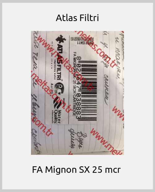 Atlas Filtri-FA Mignon SX 25 mcr 