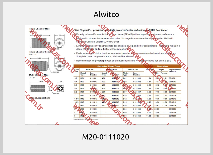 Alwitco - M20-0111020 