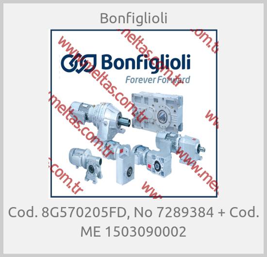 Bonfiglioli-Cod. 8G570205FD, No 7289384 + Cod. ME 1503090002