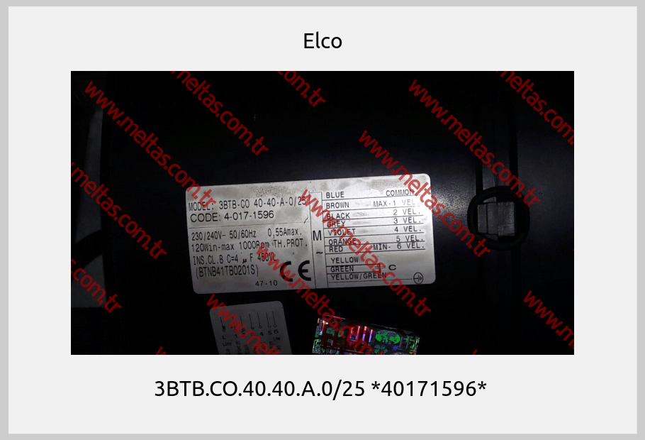 Elco - 3BTB.CO.40.40.A.0/25 *40171596* 