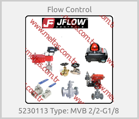 Flow Control - 5230113 Type: MVB 2/2-G1/8 
