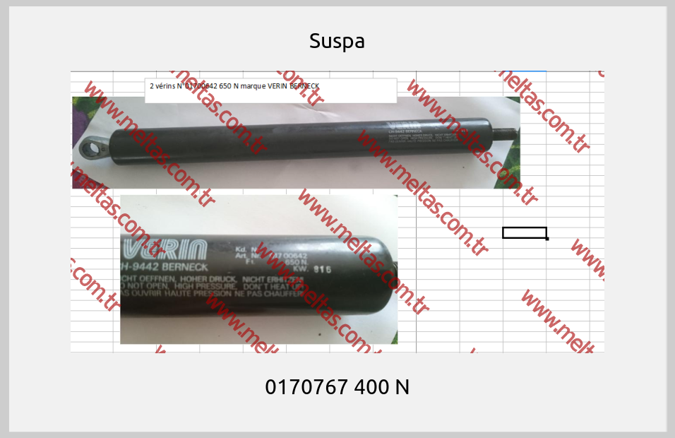 Suspa - 0170767 400 N