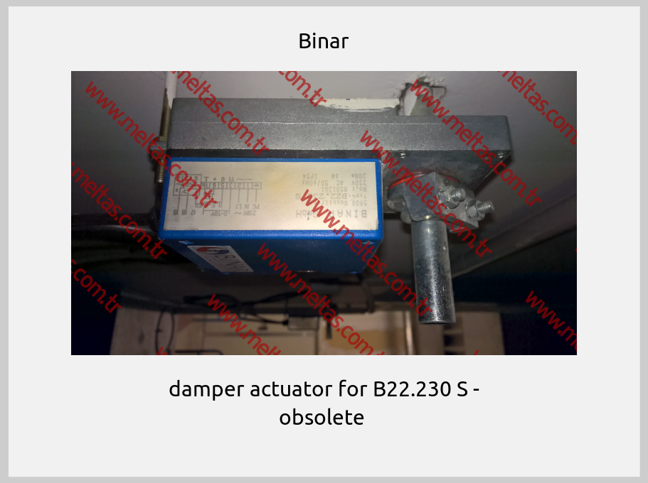 Binar - damper actuator for B22.230 S - obsolete 