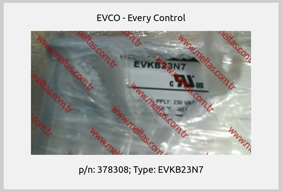 EVCO - Every Control - p/n: 378308; Type: EVKB23N7