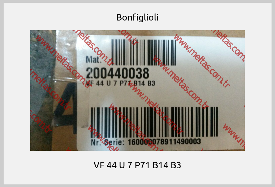 Bonfiglioli-VF 44 U 7 P71 B14 B3