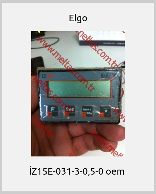 Elgo - İZ15E-031-3-0,5-0 oem 