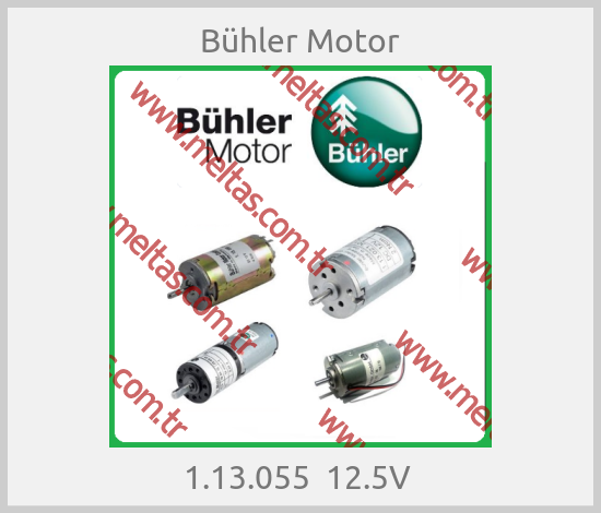 Bühler Motor - 1.13.055  12.5V 