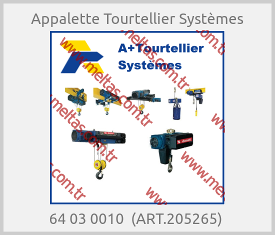 Appalette Tourtellier Systèmes - 64 03 0010  (ART.205265) 