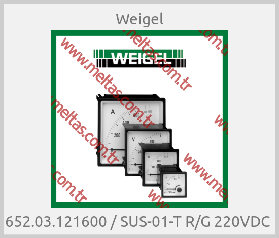 Weigel - 652.03.121600 / SUS-01-T R/G 220VDC 