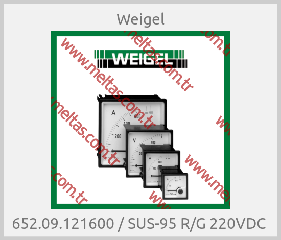 Weigel - 652.09.121600 / SUS-95 R/G 220VDC 
