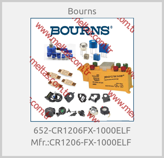 Bourns - 652-CR1206FX-1000ELF Mfr.:CR1206-FX-1000ELF 