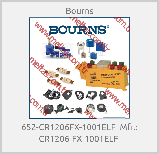 Bourns - 652-CR1206FX-1001ELF  Mfr.: CR1206-FX-1001ELF 