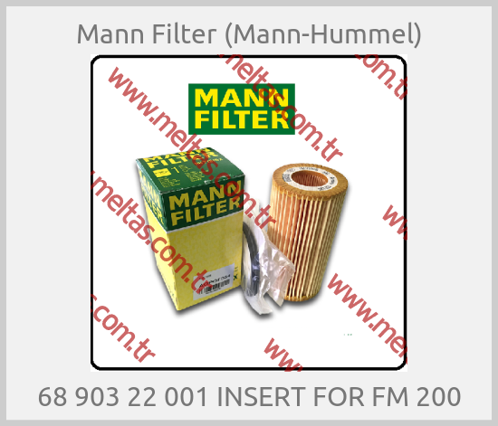 Mann Filter (Mann-Hummel)-68 903 22 001 INSERT FOR FM 200
