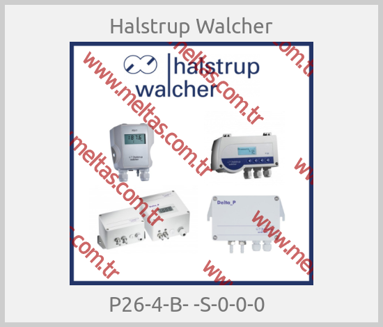 Halstrup Walcher - P26-4-B- -S-0-0-0  