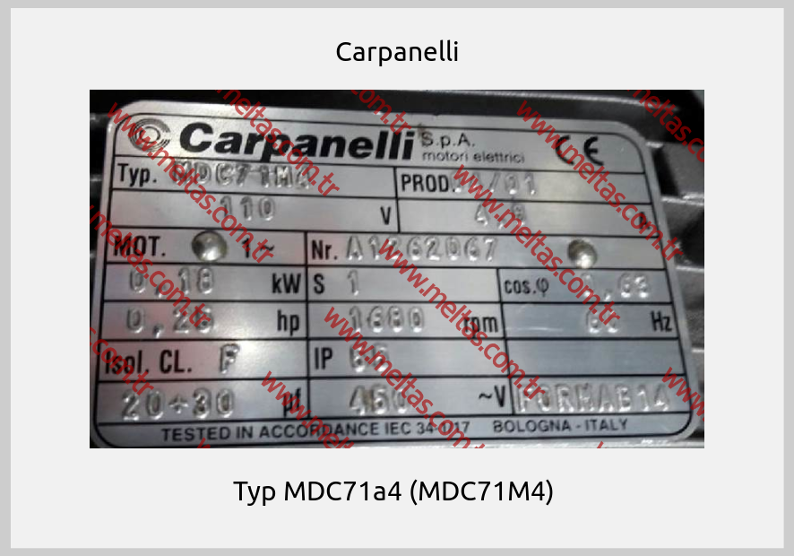 Carpanelli - Typ MDC71a4 (MDC71M4) 