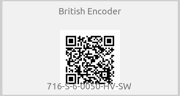 British Encoder-716-S-6-0050-HV-SW 