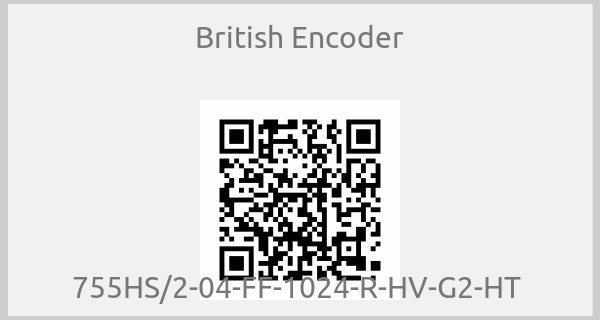 British Encoder - 755HS/2-04-FF-1024-R-HV-G2-HT 