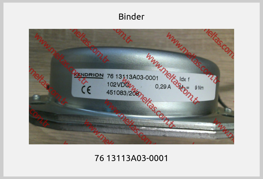 Binder - 76 13113A03-0001