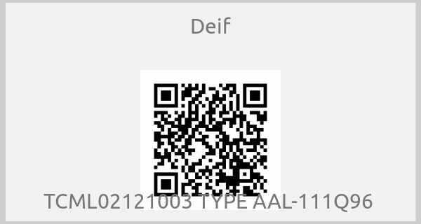 Deif - TCML02121003 TYPE AAL-111Q96 