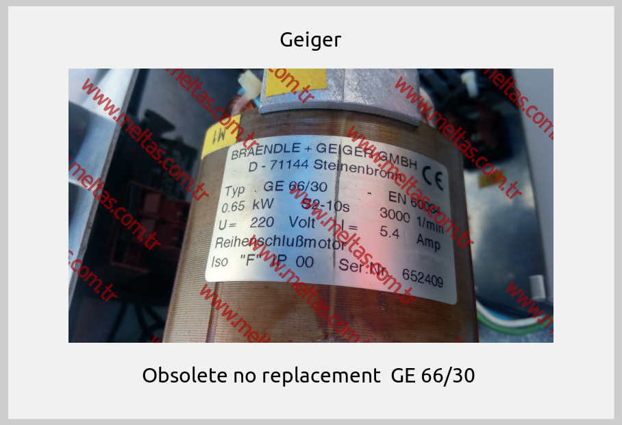 Geiger - Obsolete no replacement  GE 66/30 