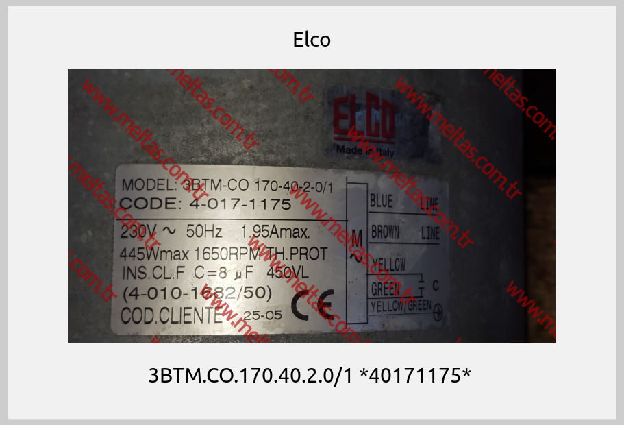 Elco-3BTM.CO.170.40.2.0/1 *40171175* 