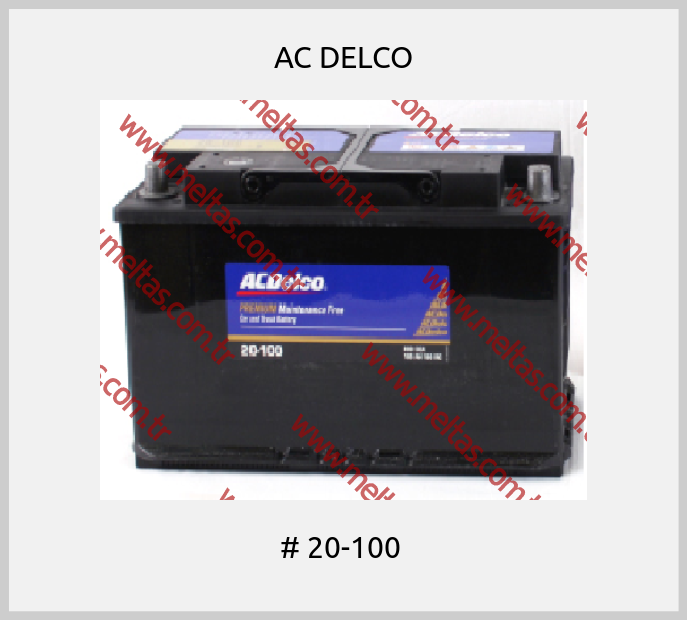 AC DELCO - # 20-100 