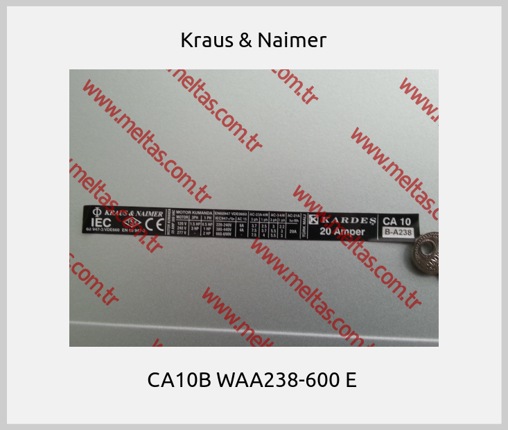 Kraus & Naimer - CA10B WAA238-600 E 